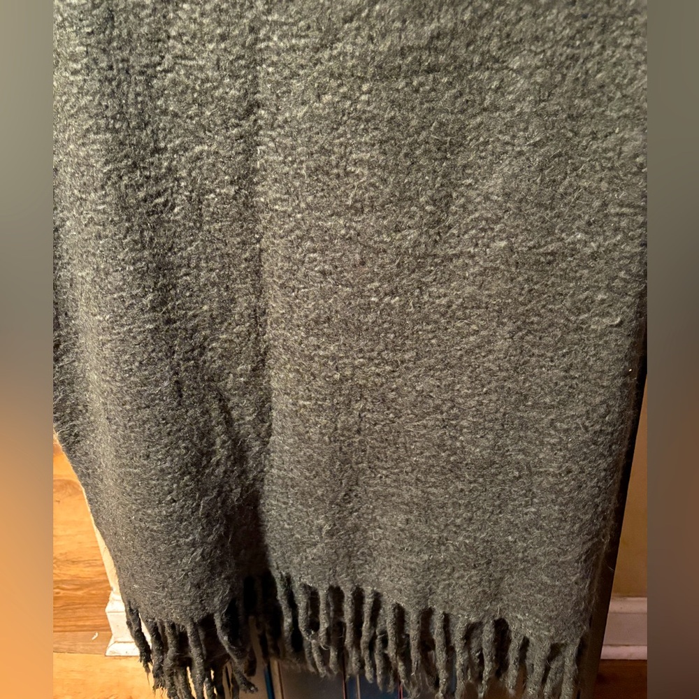 Pottery Barn blanket/throw with fringe.
